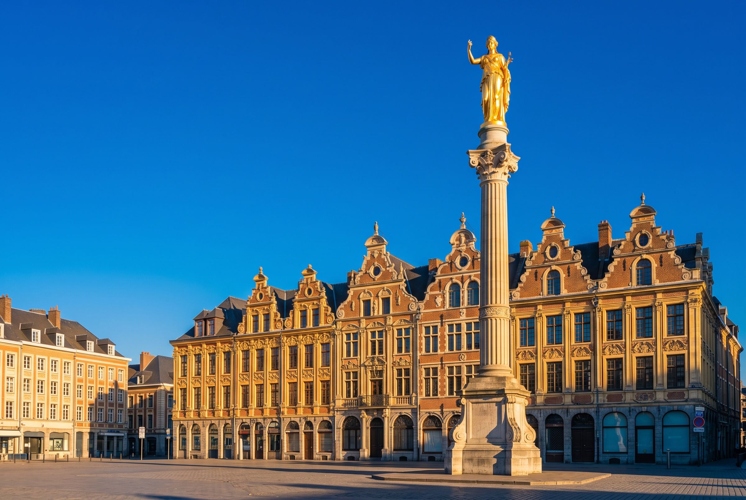 Façade lilloise au soleil