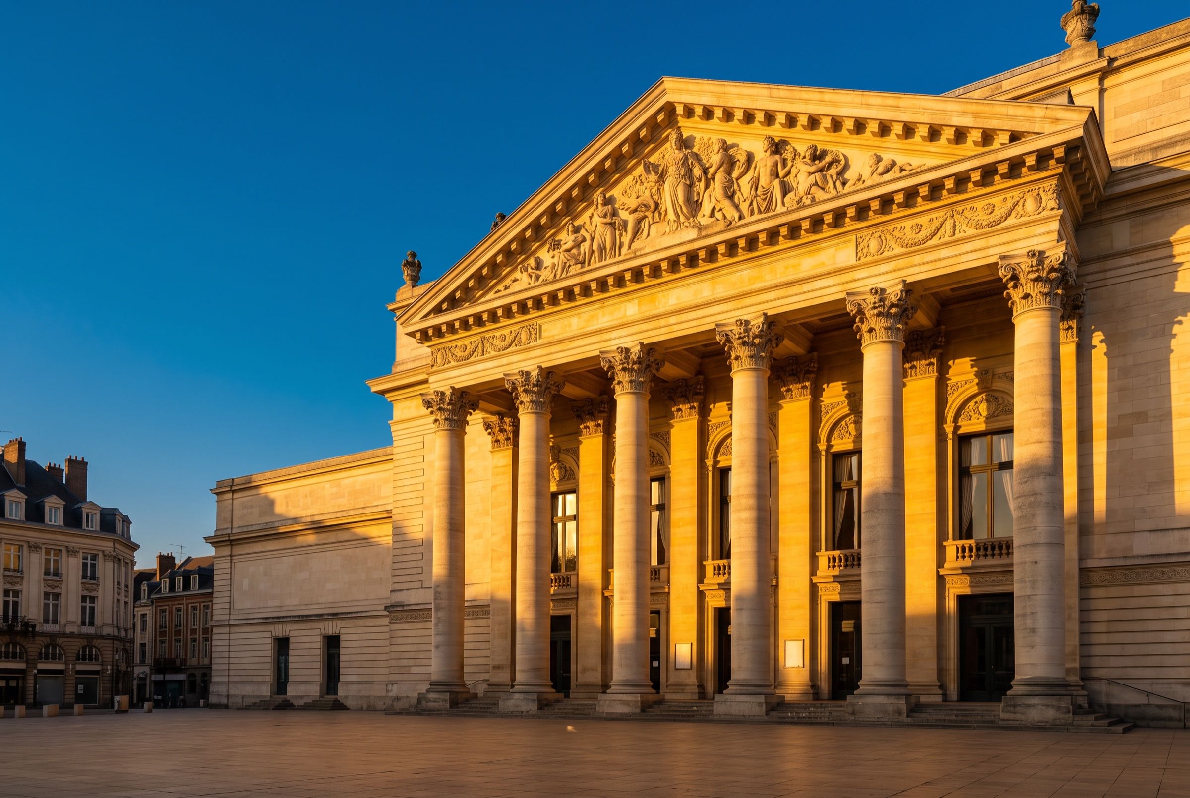 Façade lilloise au soleil